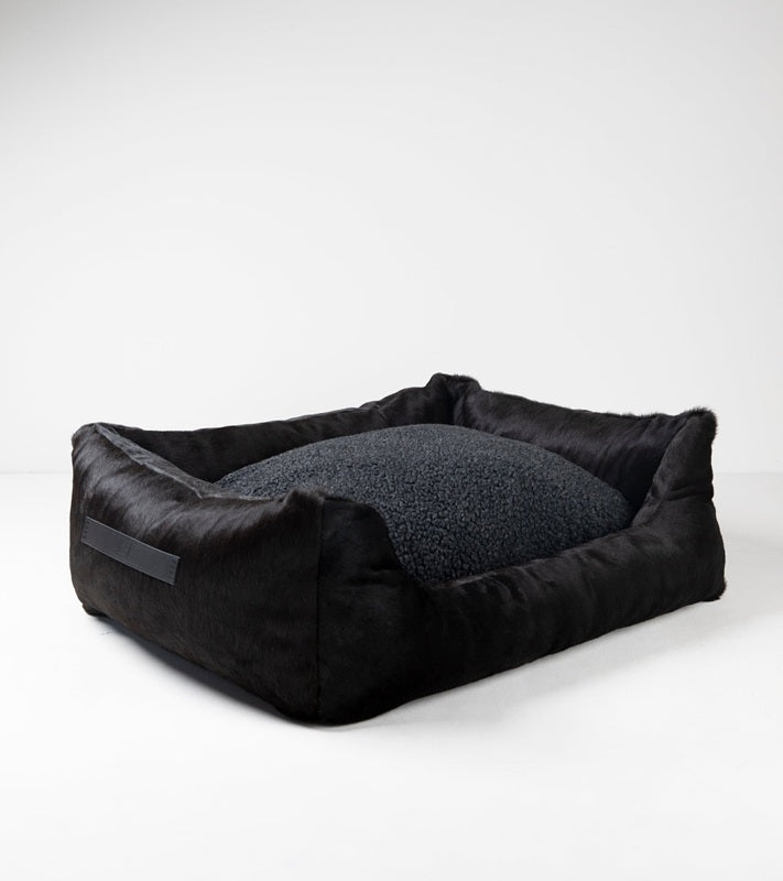 HENRI-COWHIDE LEATHER BED