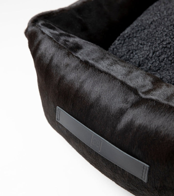 HENRI-COWHIDE LEATHER BED