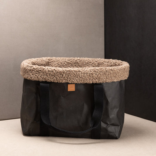 DOROTHEA DOG CARRIER BAG IN BOUCLÉ WOOL