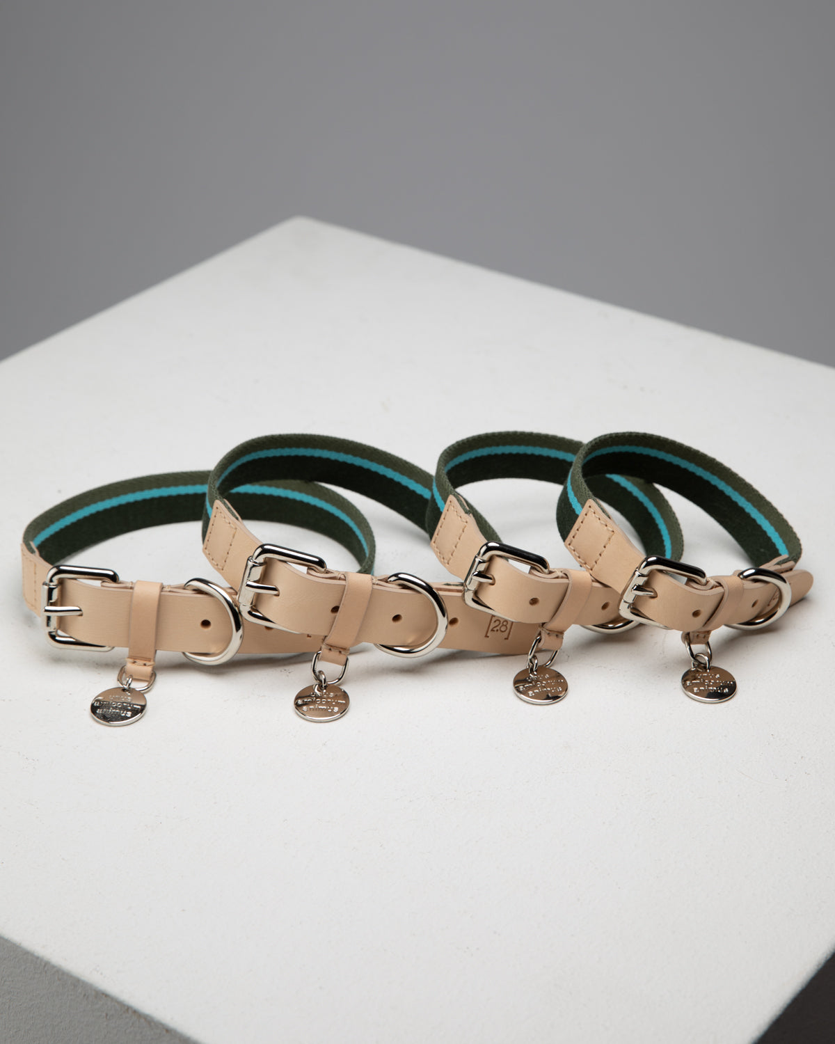 FRANCO-COLLAR IN RIBBON AND LEATHER