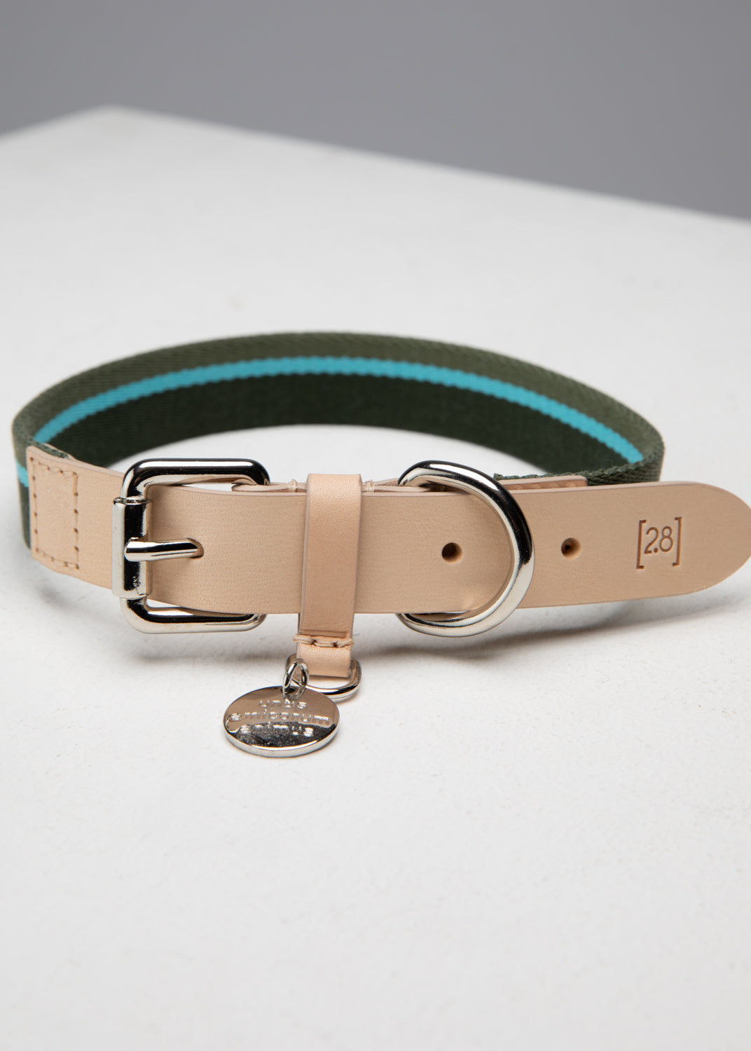 FRANCO-COLLAR IN RIBBON AND LEATHER