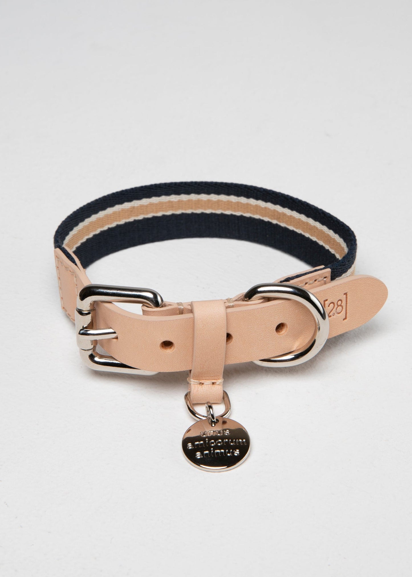 FRANCO-COLLAR IN RIBBON AND LEATHER