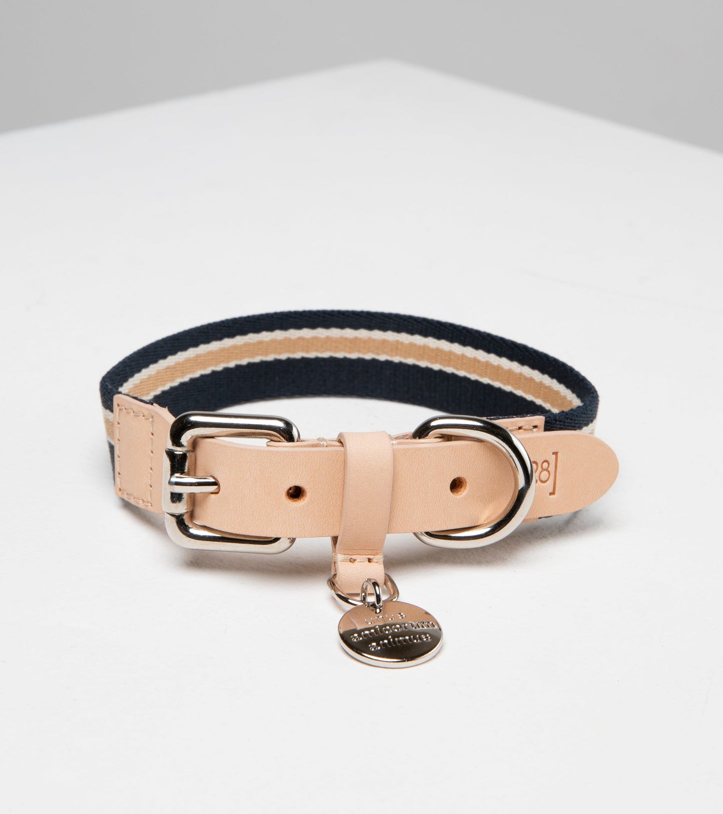FRANCO-COLLAR IN RIBBON AND LEATHER