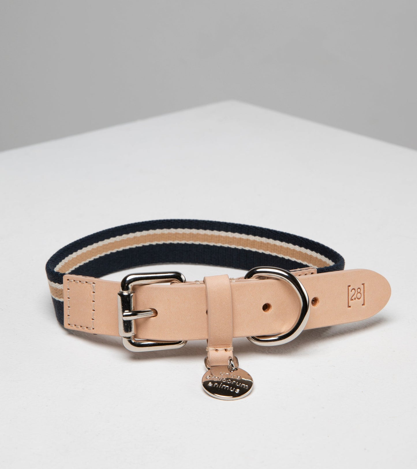 FRANCO-COLLAR IN RIBBON AND LEATHER