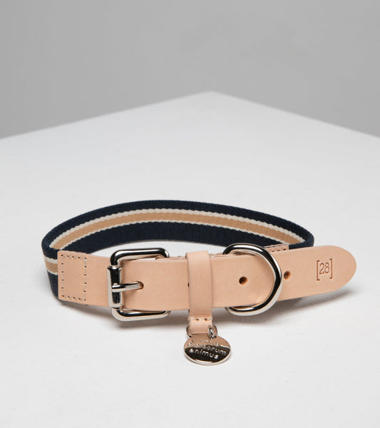 FRANCO-COLLAR IN RIBBON AND LEATHER