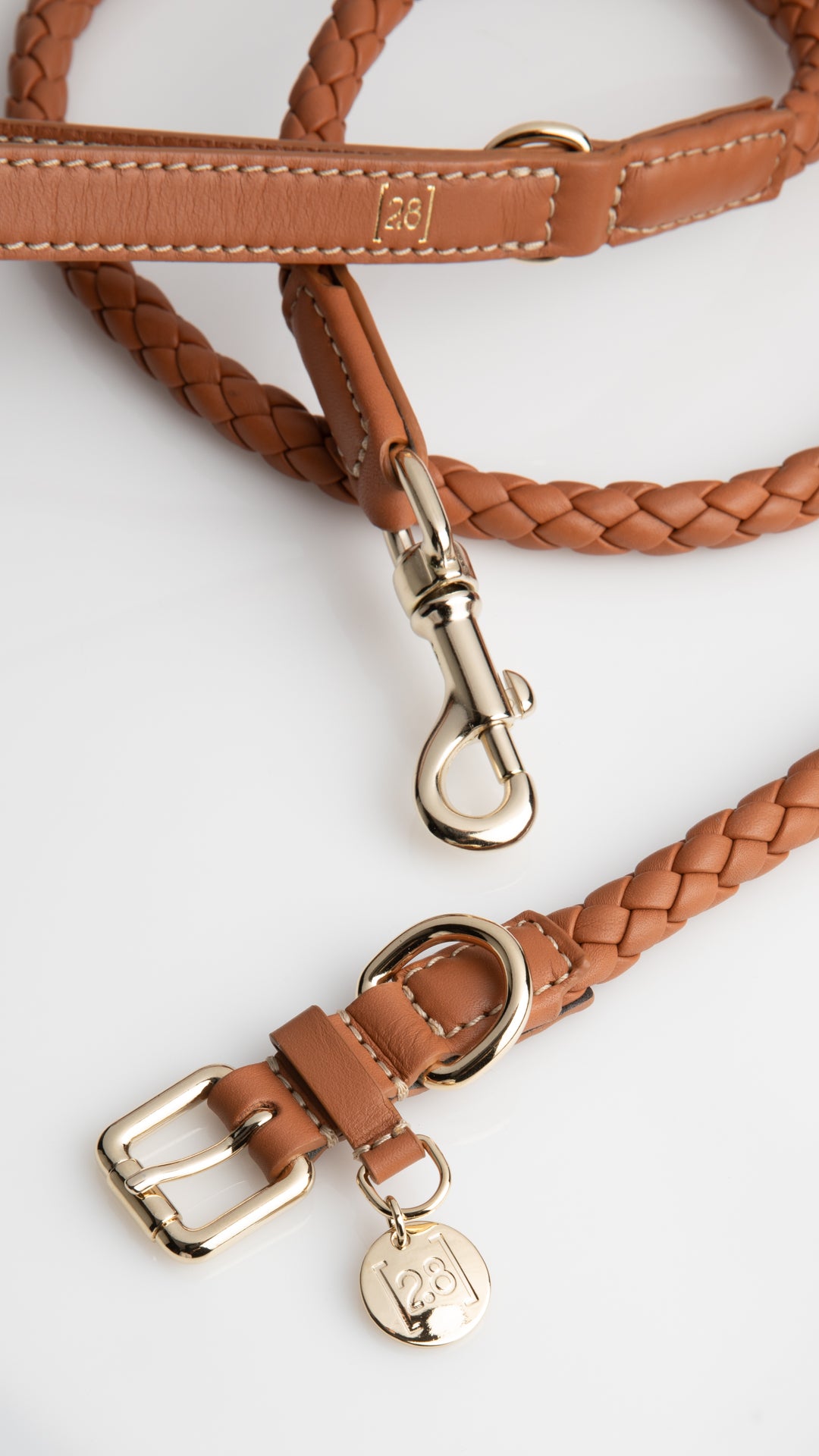 FERDINANDO - BRAIDED LEATHER LEASH