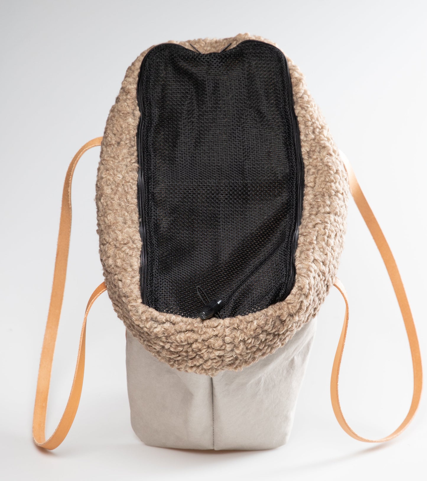 ANNIE PAPER DOG BAG BOUCLÈ WOOL NET