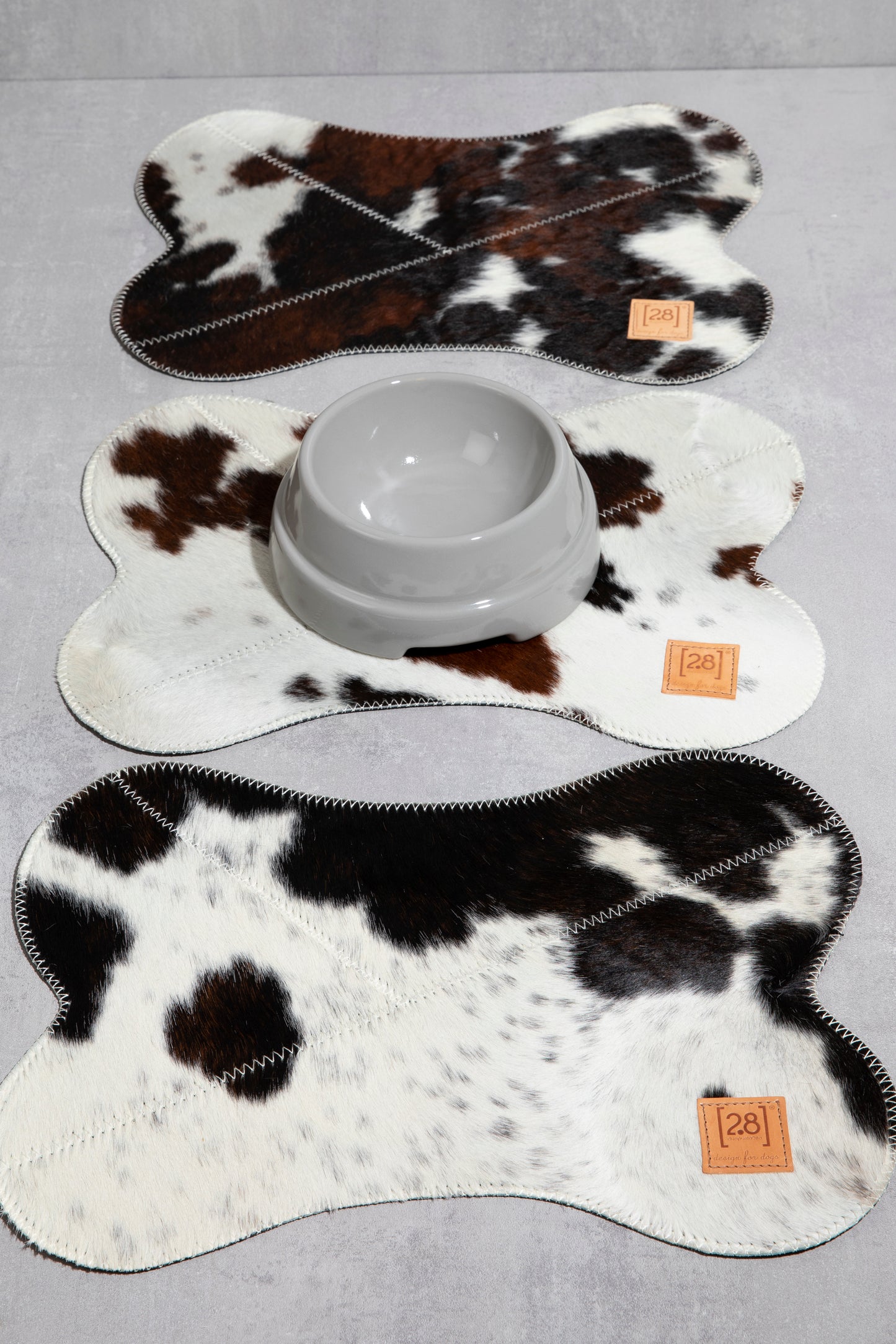 BRUCE DOG PLACEMAT COWHIDE