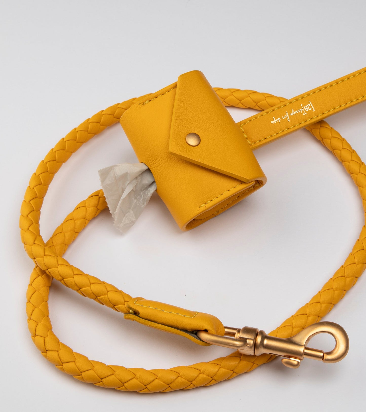 MARTIN-NAPPA LEATHER POOP BAG HOLDER