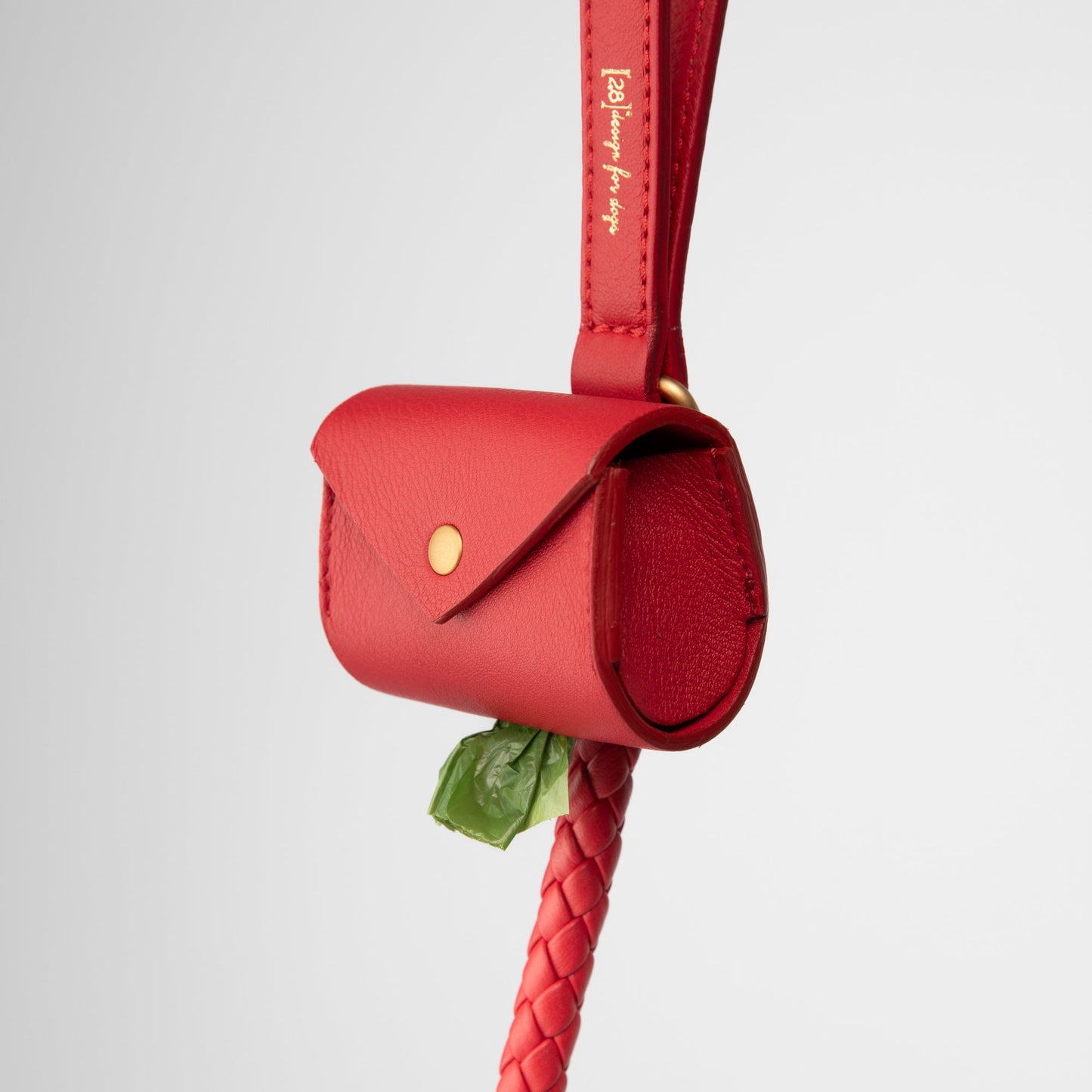MARTIN-NAPPA LEATHER POOP BAG HOLDER