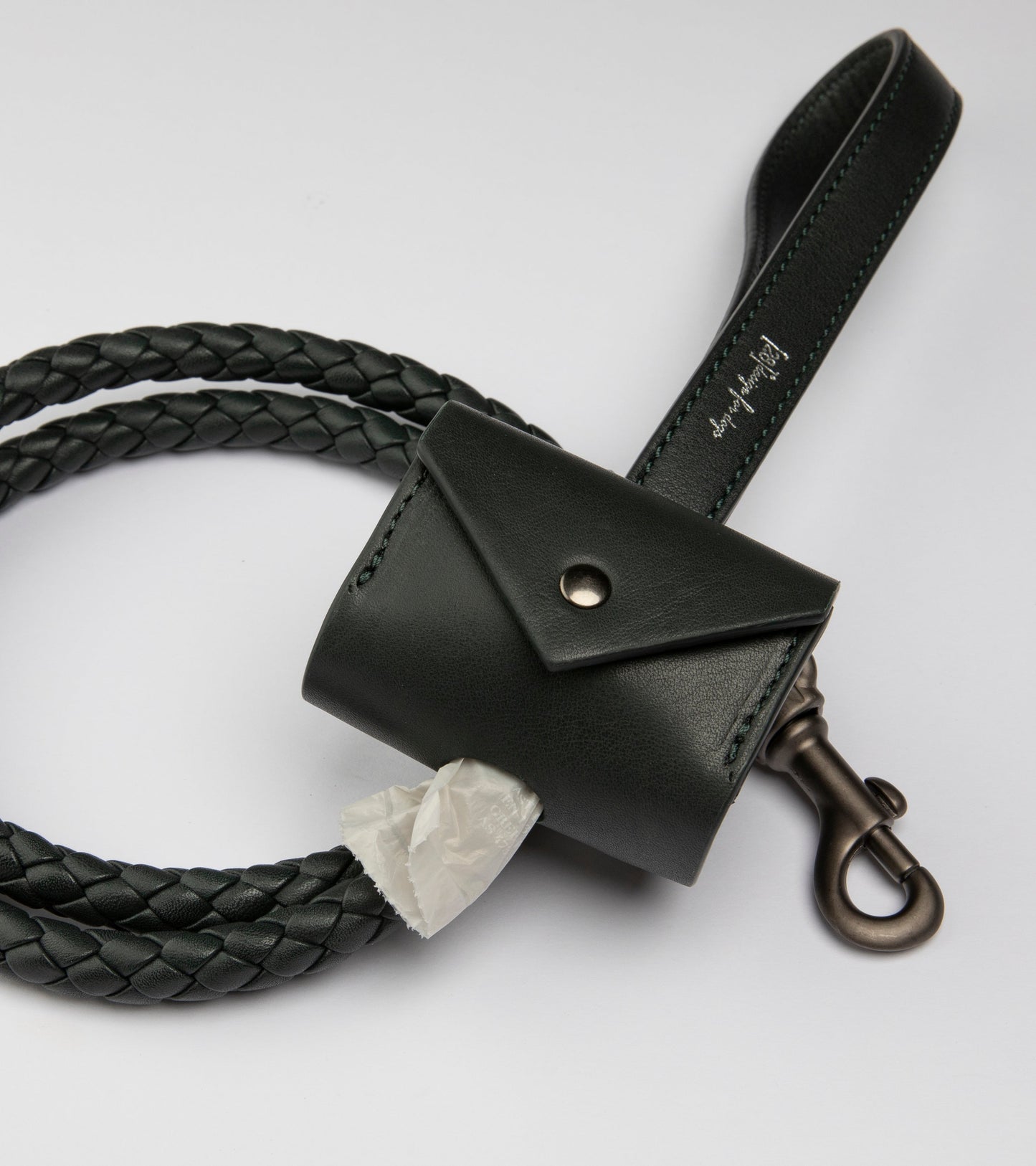 MARTIN-NAPPA LEATHER POOP BAG HOLDER