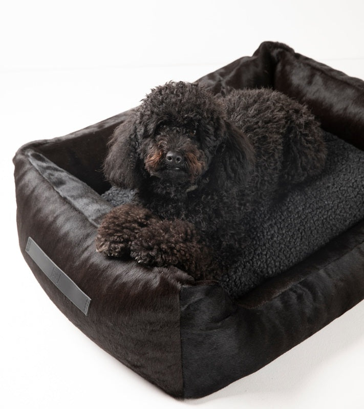 HENRI-COWHIDE LEATHER BED