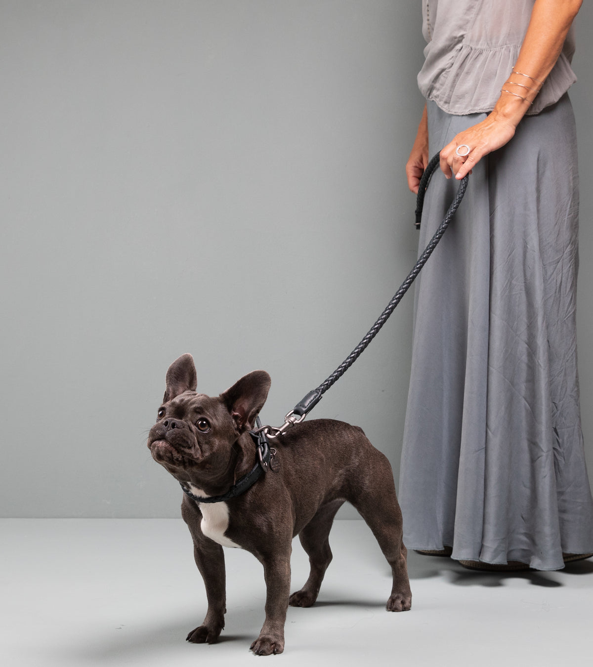 FERDINANDO - BRAIDED LEATHER LEASH