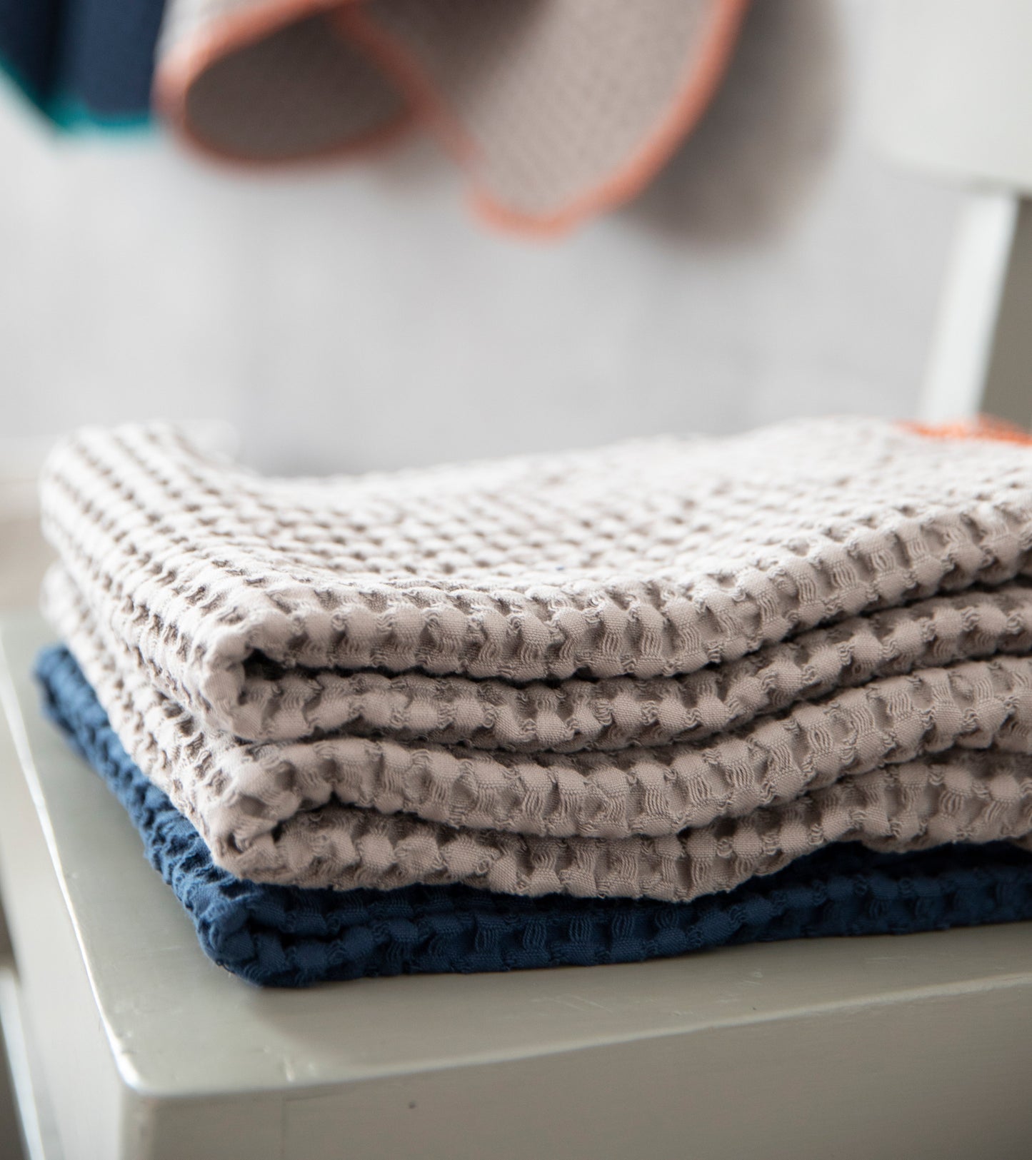 SALLY - HONEYCOMB COTTON DOG TOWEL