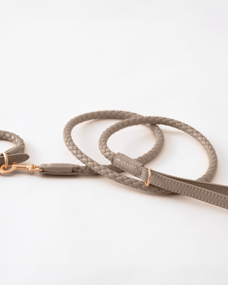 FERDINANDO - BRAIDED LEATHER LEASH