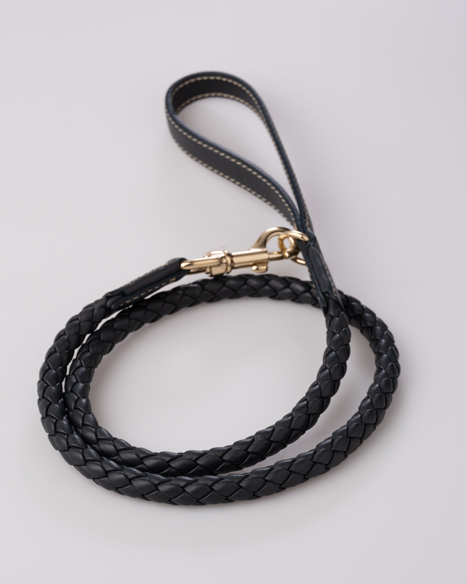 FERDINANDO - BRAIDED LEATHER LEASH