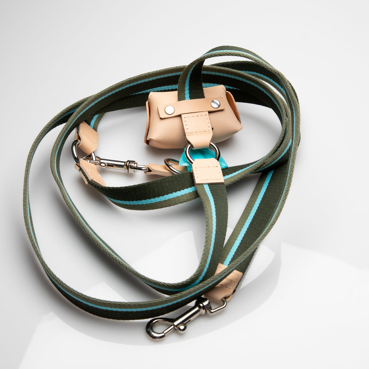 GERDA - NATURAL LEATHER POOP BAG HOLDER