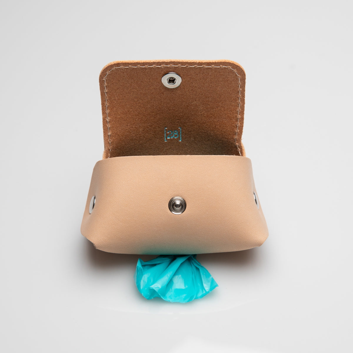 GERDA - NATURAL LEATHER POOP BAG HOLDER