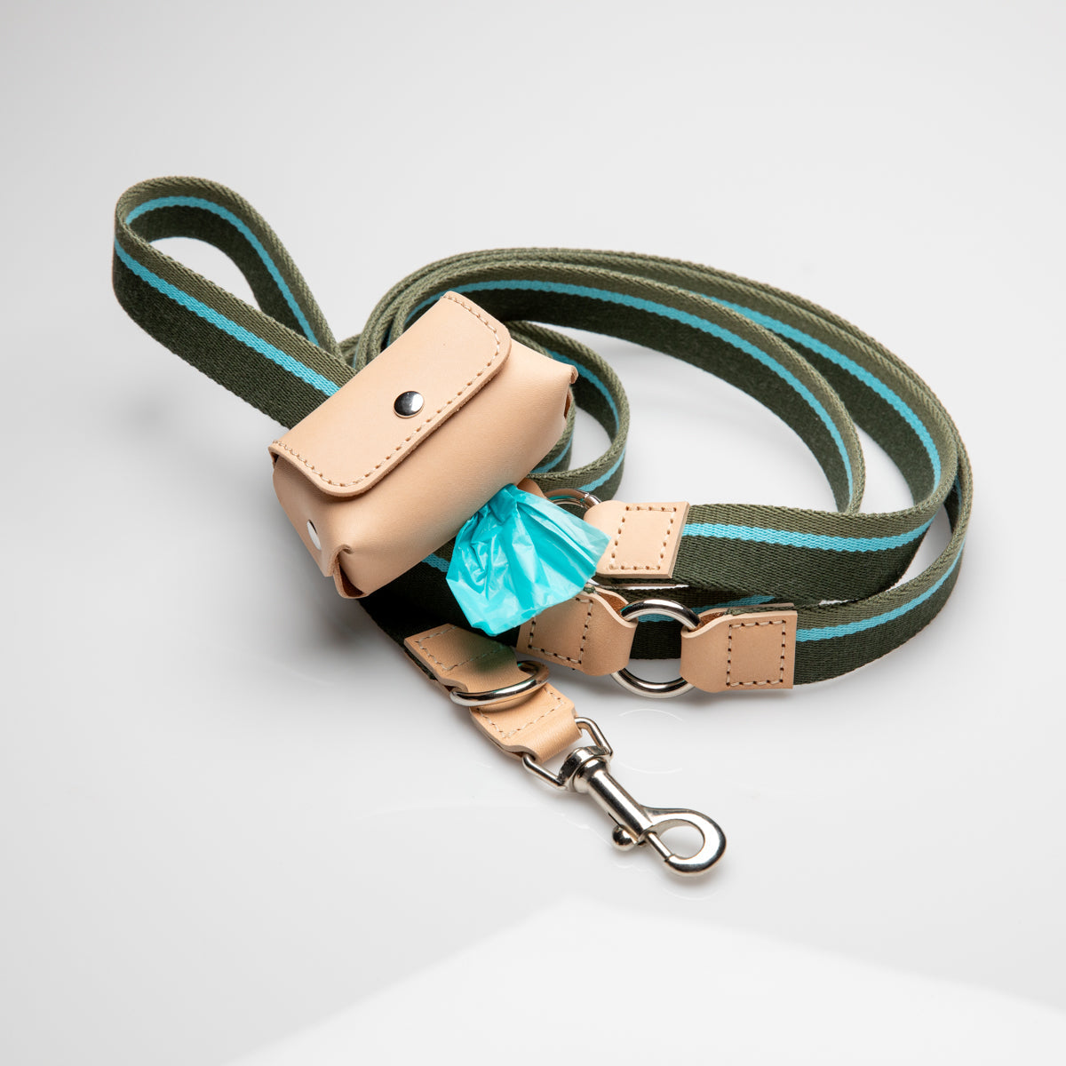 GERDA - NATURAL LEATHER POOP BAG HOLDER