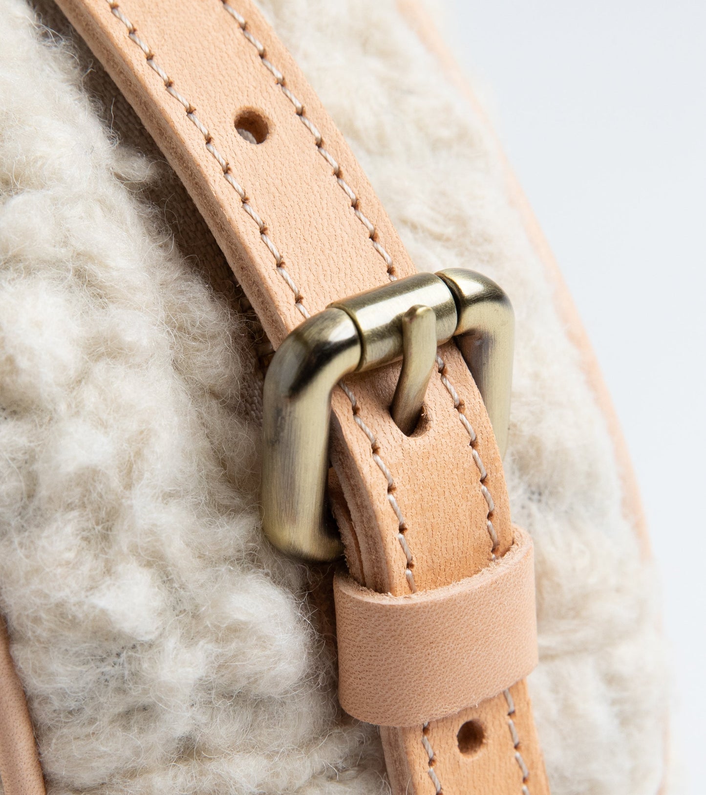 MINI MARGARET BOUCLÈ WOOL CREAM
