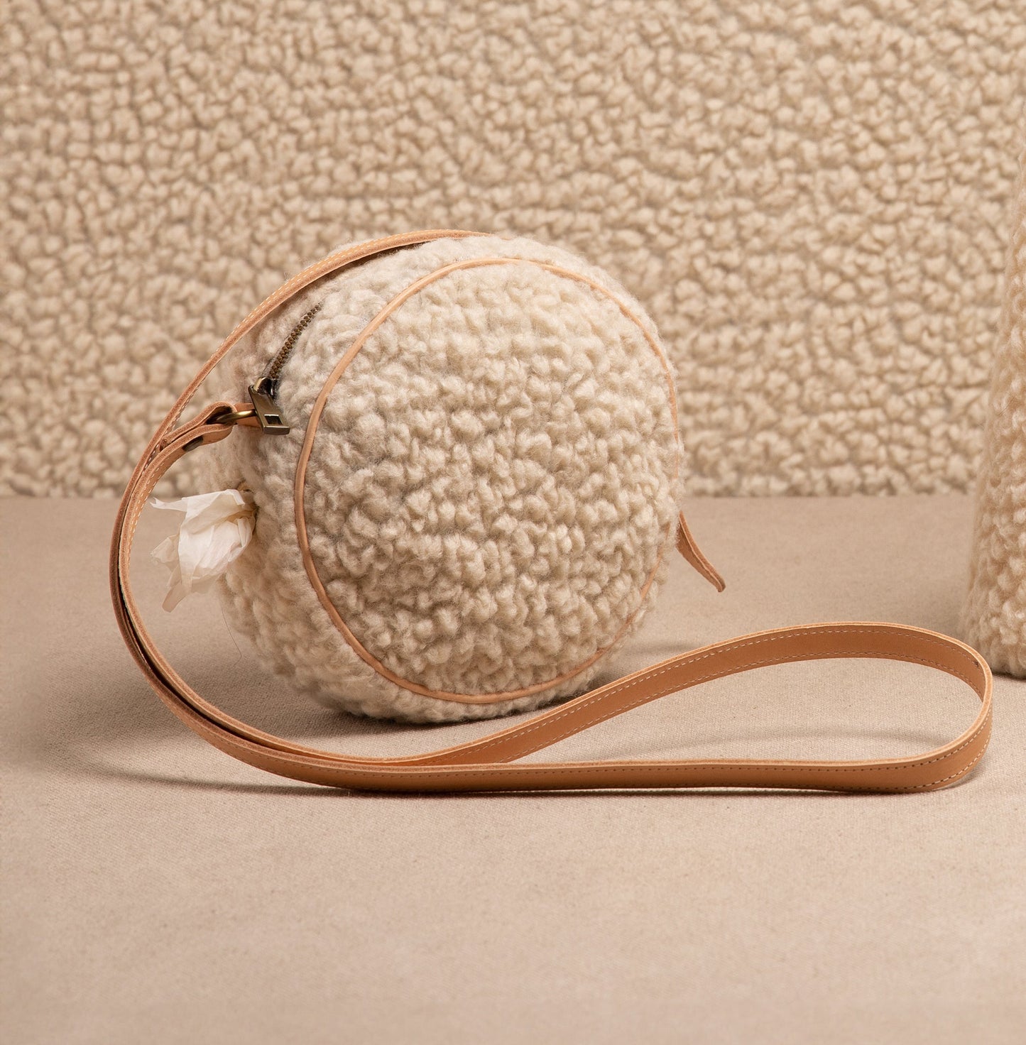MINI MARGARET BOUCLÈ WOOL CREAM